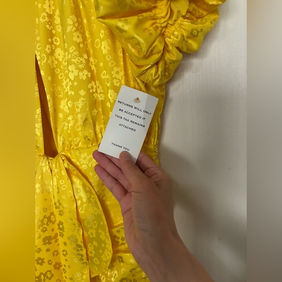 For Love And Lemons Yellow Mini Dress - Picture 4 of 7